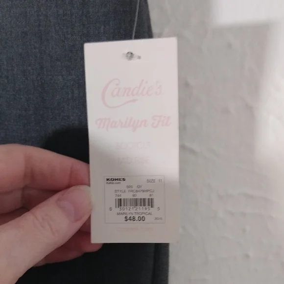 Candie's Gray Dress Pants Size 11 BRAND NEW With Tags - Picture 6 of 16